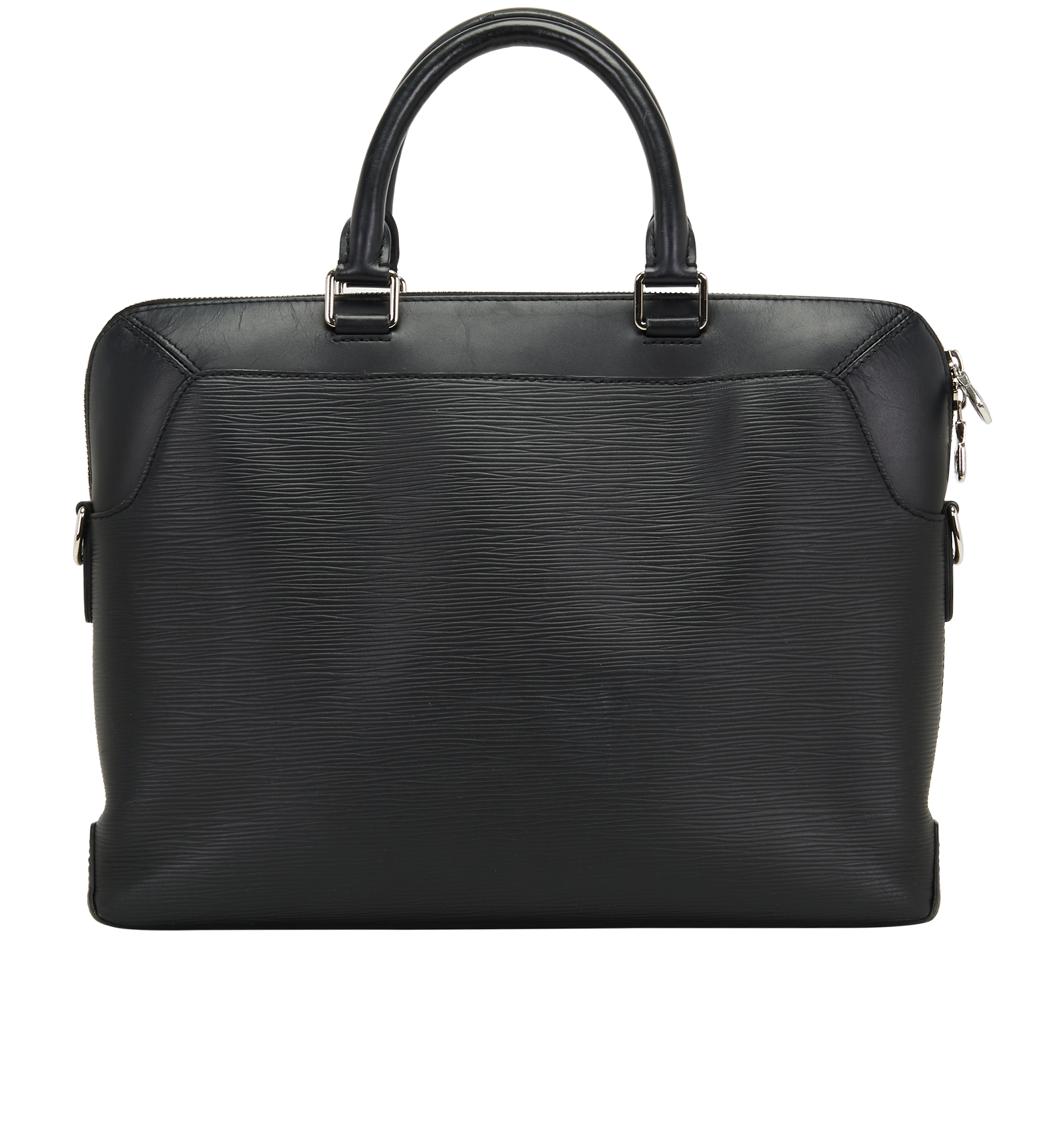 Oliver Briefcase, &pound;650, Handbags, Black, Leather, Back view
